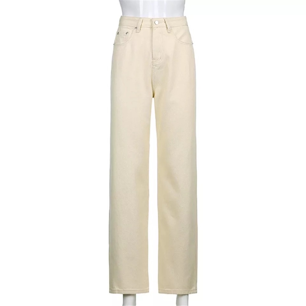Long beige jeans